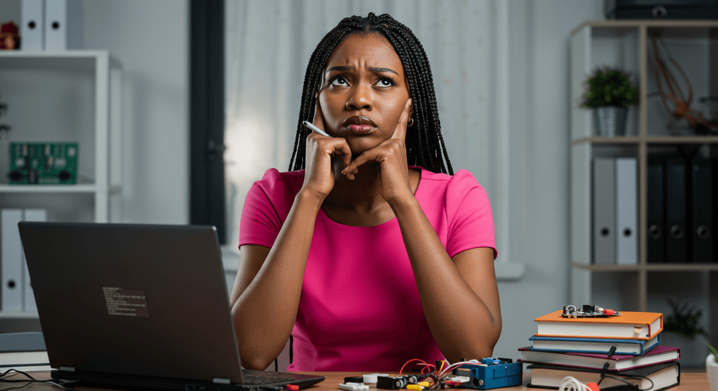 Confusing person at crossroads of tech choices